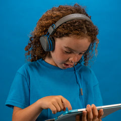 JBuddies Studio On-Ear Kids Wired Headphones Graphite/Blue